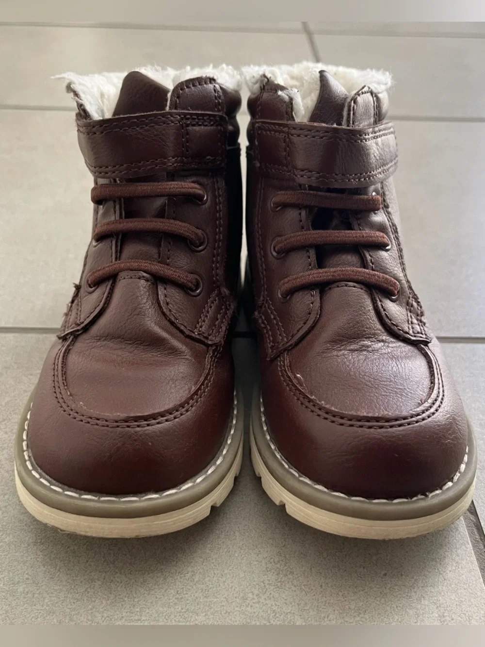 Old Navy Brown Toddler Boy Kids Winter Boots Size 9